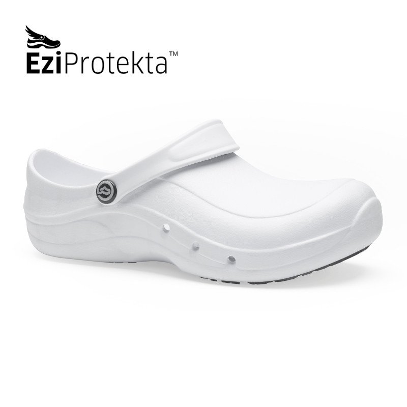 Washable Safety Shoe - UK Size 8, White