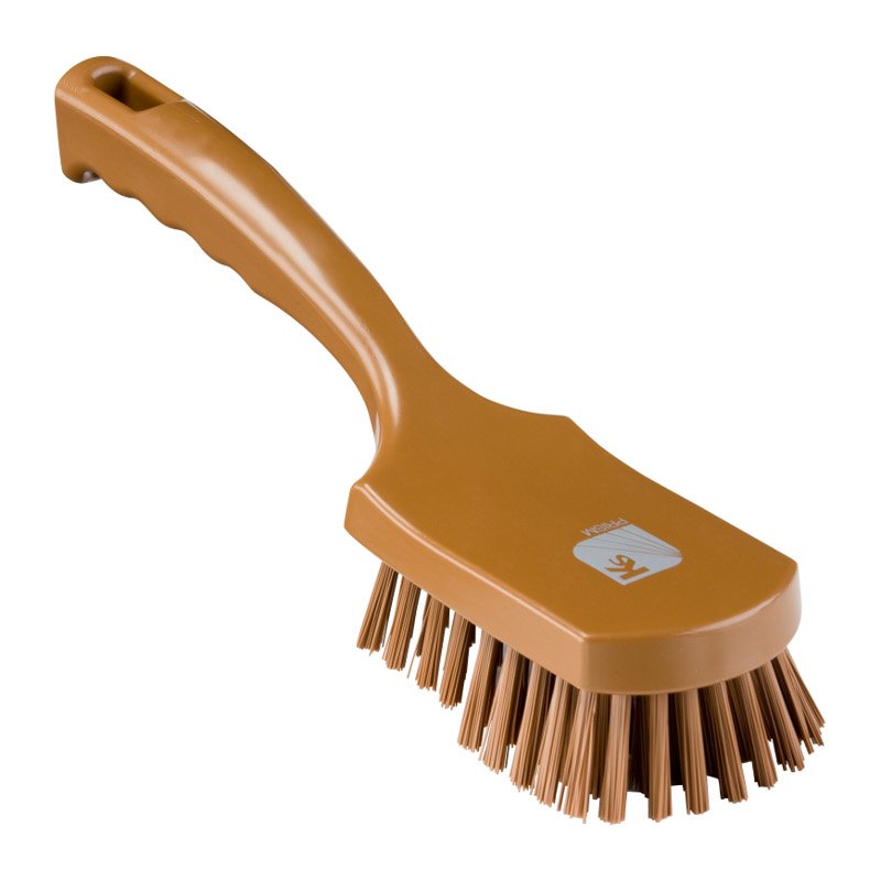 Churn brush - medium/stiff PBT bristle, 275mm, brown