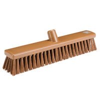 Sweeper - resin set, soft/medium PBT bristle, 400mm, brown