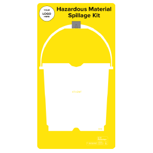 Hazardous Material Spillage Kit Shadow Board, Yellow