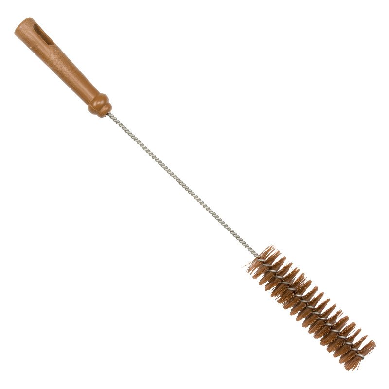 Bottle Brush - PBT Bristle, 40mmØ, 500mm Polygrip Handle, Brown