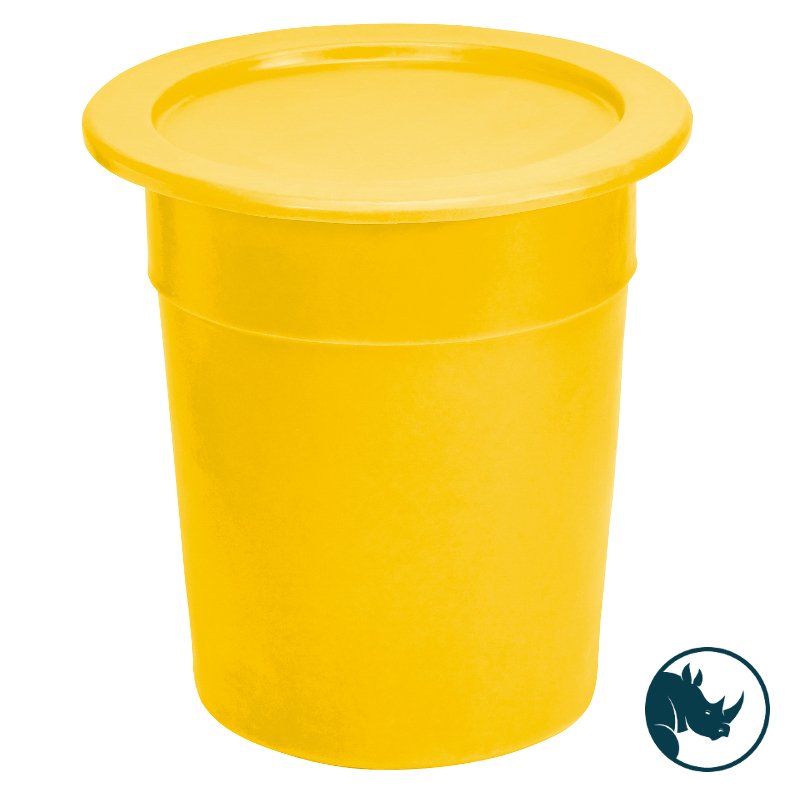 Tapered bin lid - to fit TP2085, yellow