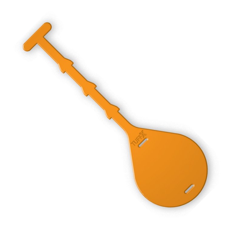 Tuffx Identification Tag, 80x285mm, X25, Orange