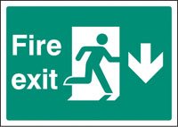 Fire exit down - A4 rp