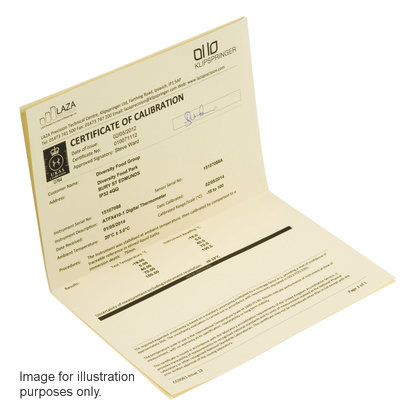 UKAS Humidity & Temperature Calibration (35 & 75%rH at 21°C)