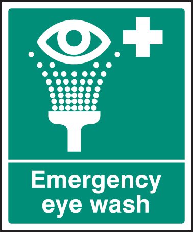 Emergency eye wash   Size: H (300x250mm)