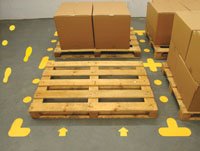 Floor Signal Markers  Circle 90mm Dia   (Pack of 100) - Yellow