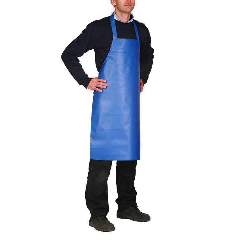 Bib Apron  - Pvc, Large, Blue