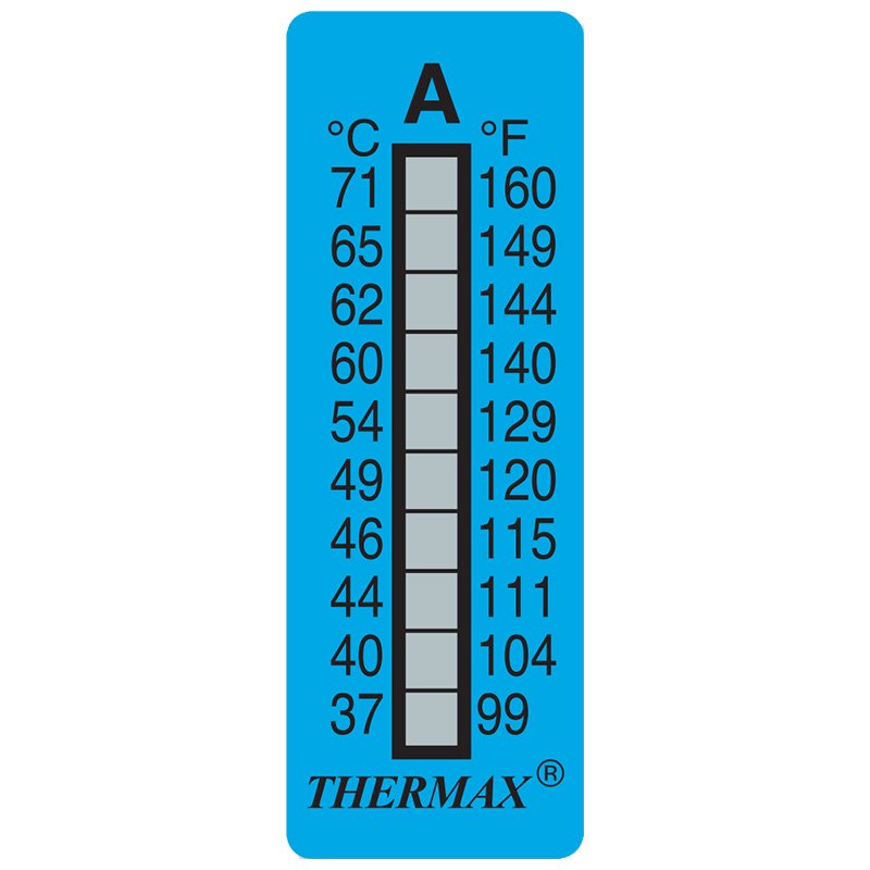 Thermax Irreversible Temperature Indicators x10