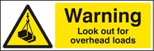 Warning look out for overhead loads