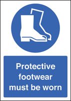 Protective footwear must be worn - A4 sav