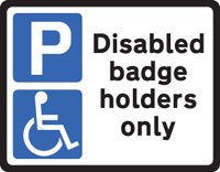 Disabled badge holder class RA1 320x250mm