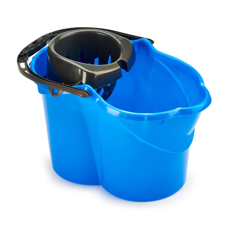 Standard Socket Mop Bucket and Sieve - 15 ltr, Blue