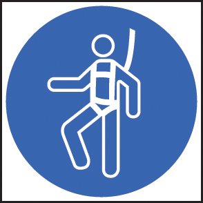 Safety harness symbol