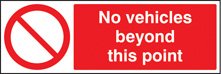 No vehicles beyond this point