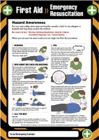 First aid emergency resuscitation 420x594mm poster