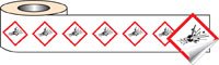 250 S/A labels 100x100mm GHS Label - Explosive