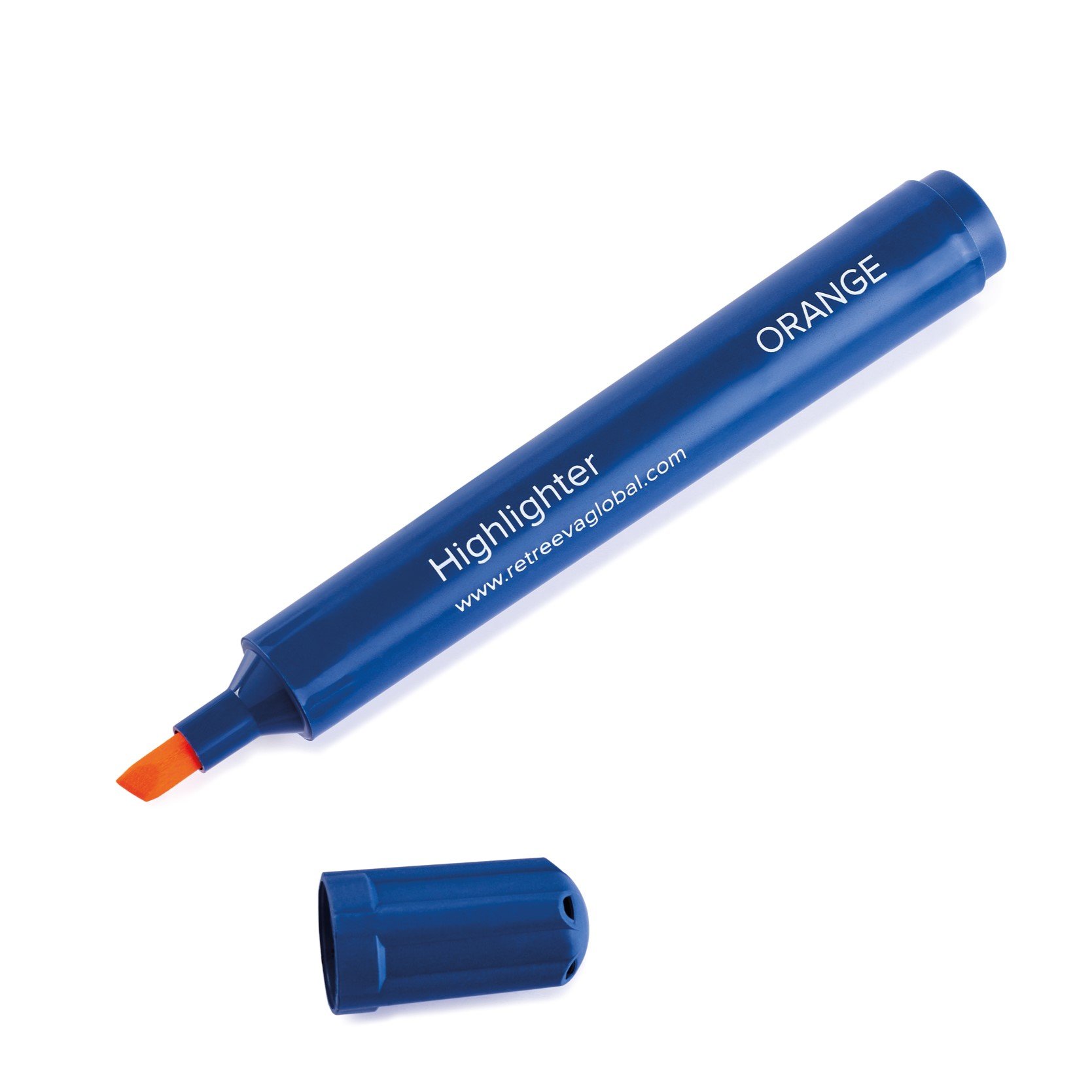 Detectable Highlighters x 10, orange ink