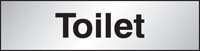 Toilet 140x35mm Engraved aluminium effect pvc