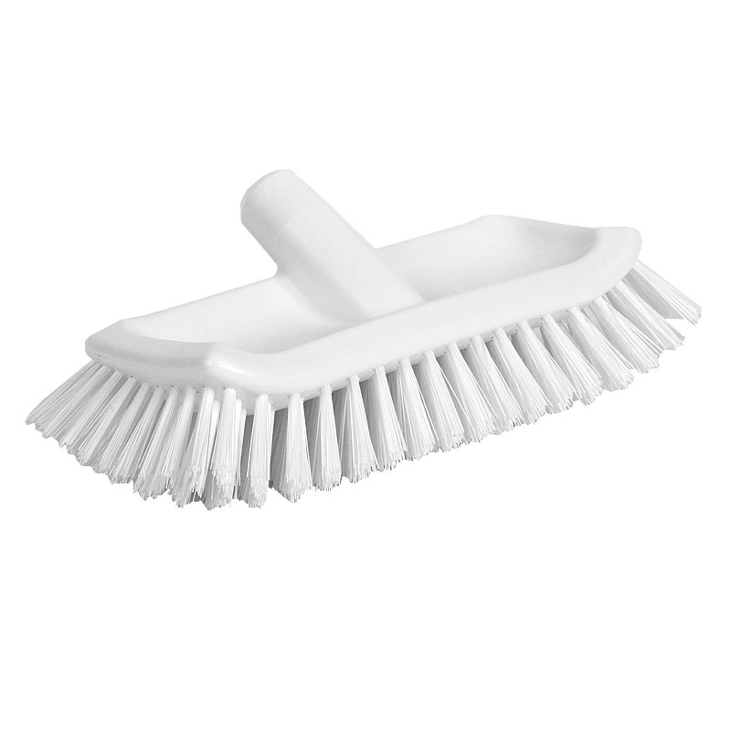 Hi-Lo Deck Scrub - Medium/Stiff PBT Bristle, 285mm, White