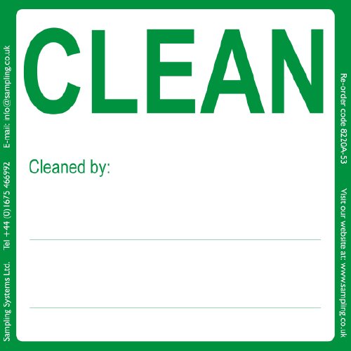 Clean, 95 x 95mm, 1 roll of 500