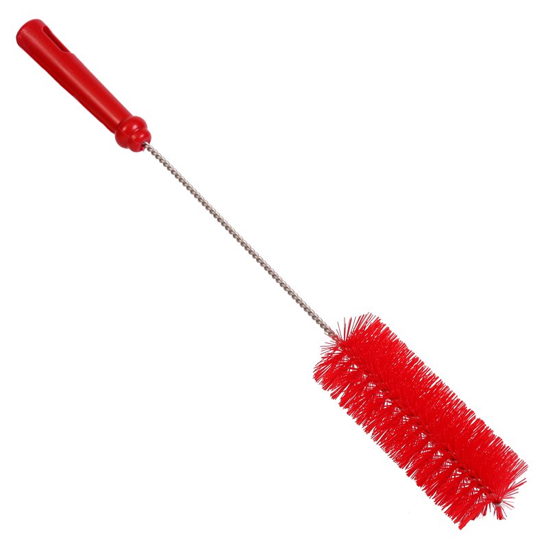 Bottle Brush - PBT Bristle, 60mmØ, 500mm Polygrip Handle, Red
