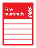 Fire marshals (space for 5 people)