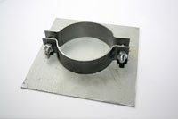Steel base plate 76mm