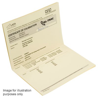 CALTRAC 2pt temperature calibration c/w certificate (0°C, 40°C)