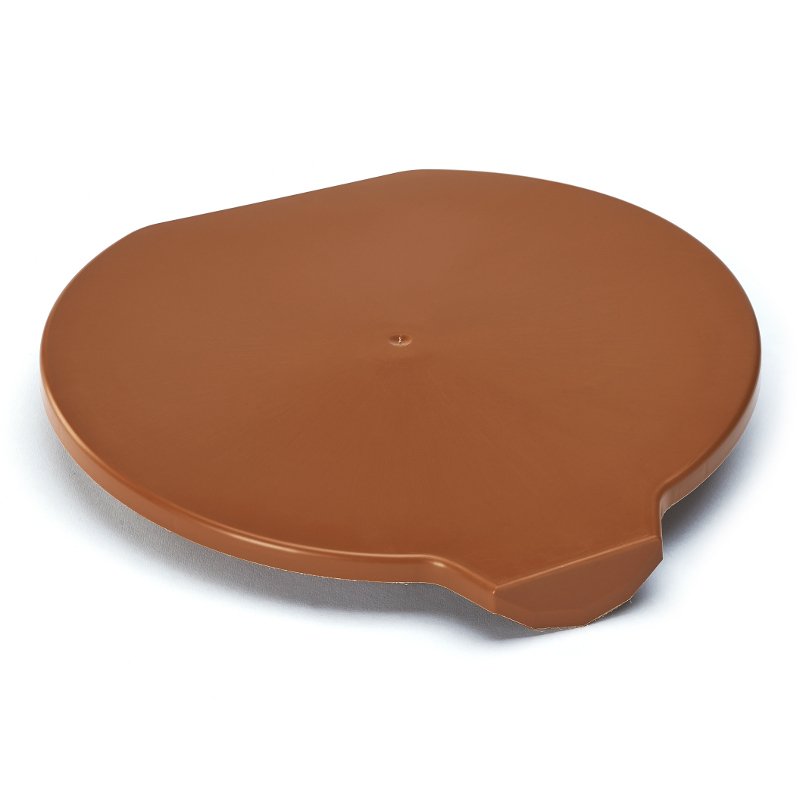 Foodgrade production 9 ltr bucket lid, brown