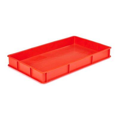 Stacking Tray, 765x455x90mm, Red