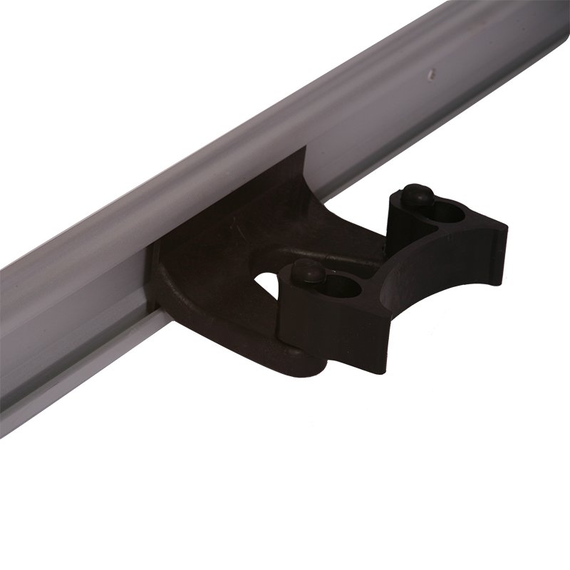 Holder - For Wall Rail, Band Type 22/32 ∅mm, Black