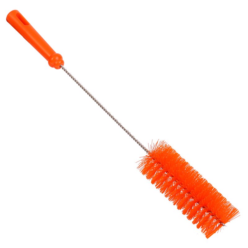 Bottle Brush - PBT Bristle, 60mmØ, 500mm Polygrip Handle, Orange