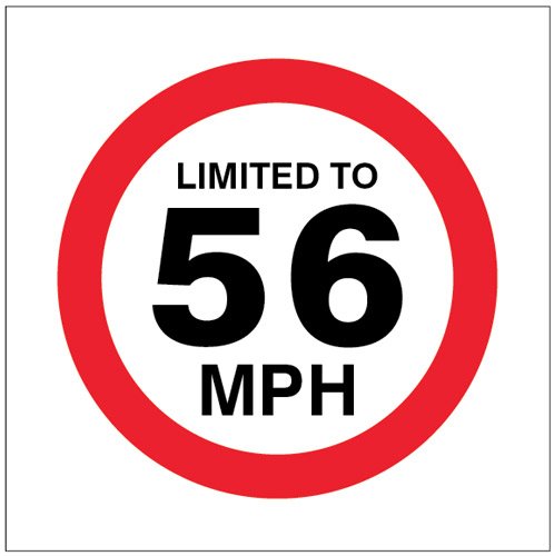 Limited to 56mph
