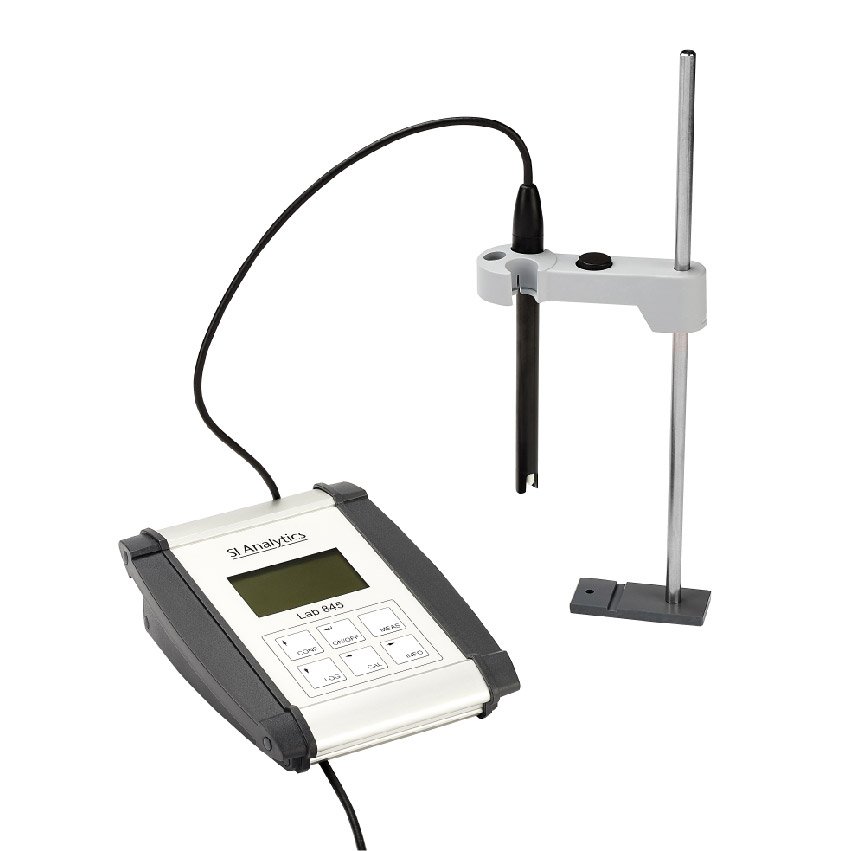 pH/Temperature Logging Bench Meter