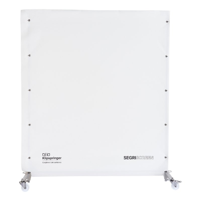 SegriScreen [MK II]; Master Screen Section, extended height, 1800x2250mm, wheeled, white