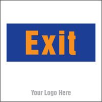 Exit, site saver sign 400x400mm