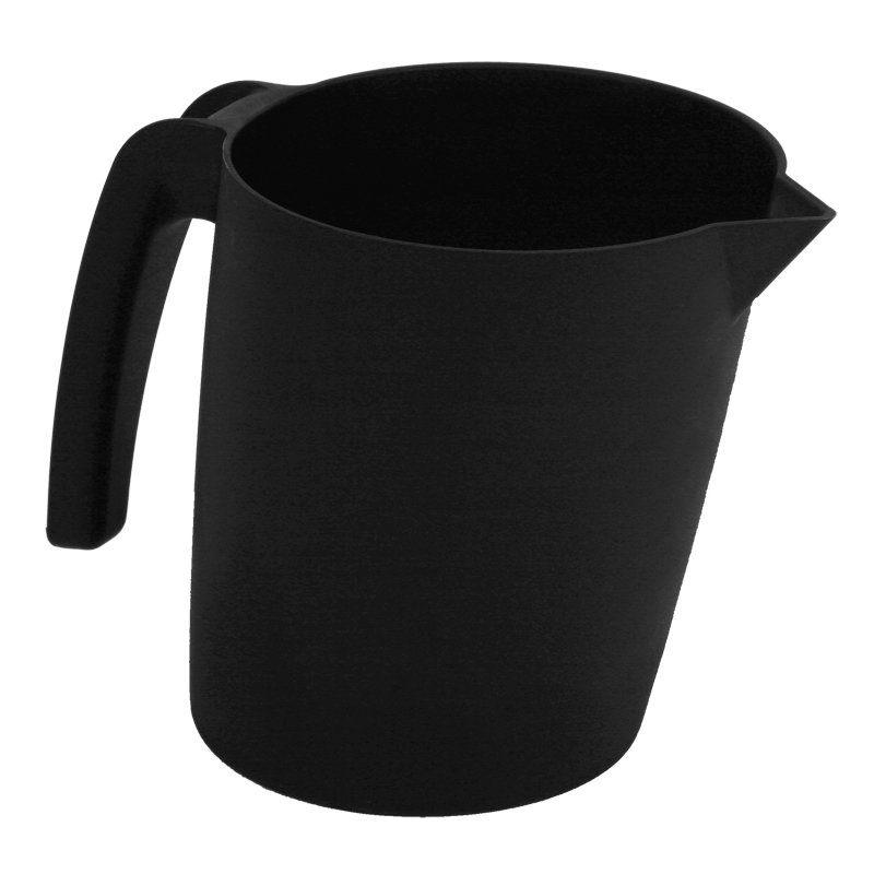 Coloured Pouring Jug - 1ltr, Graduated, Black