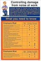 Controlling damage from noise at work poster