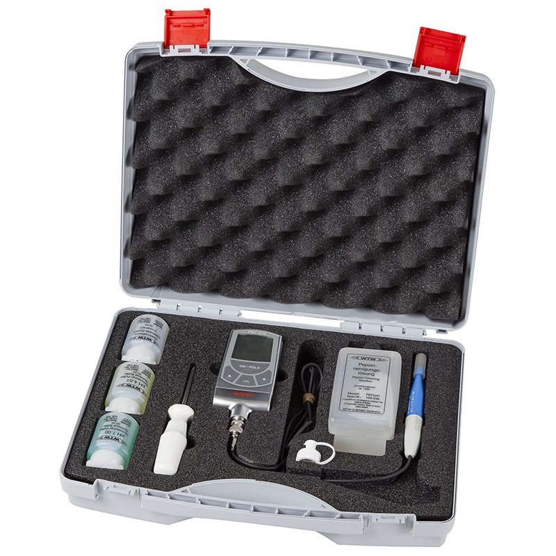 pH Meter with electrode and buffer soltion kit.