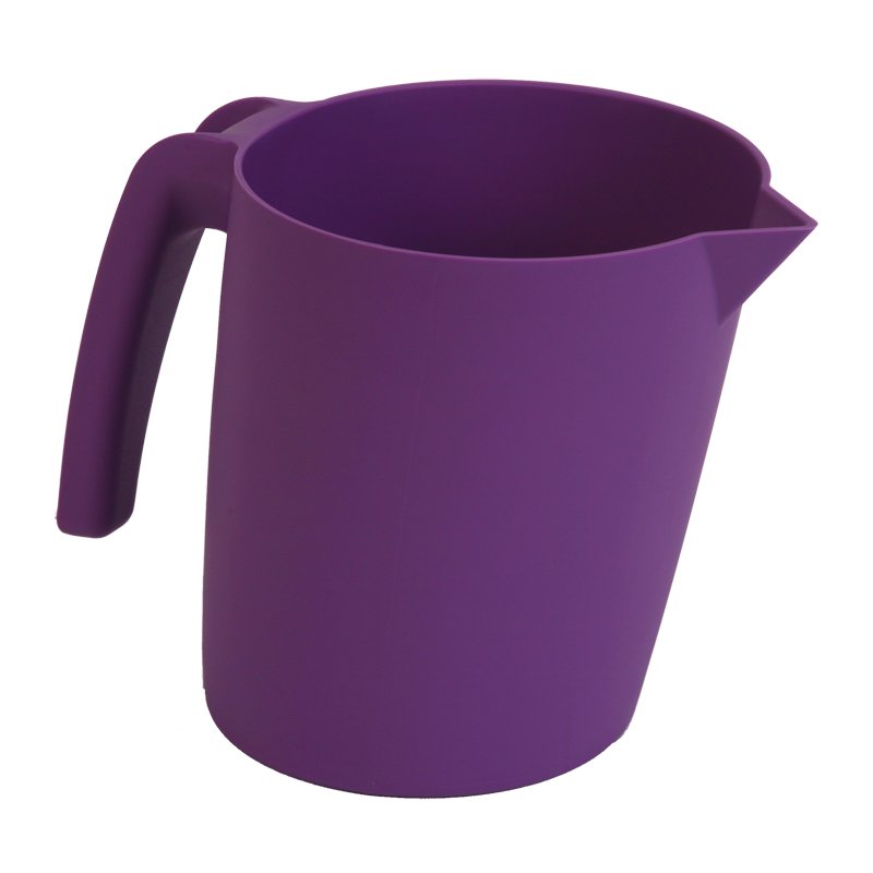Coloured Pouring Jug - 1ltr, Graduated, Purple