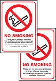 Scotland no smoking premise double sided