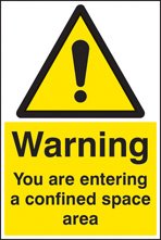 Warning you are entering a confined space area