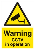 Warning CCTV in operation - A4 sav