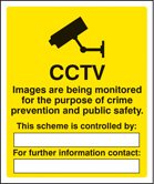 CCTV images being monitored for the purpose of crime