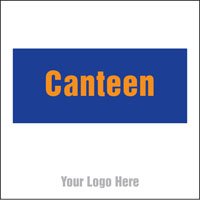Canteen, site saver sign 400x400mm