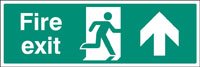 Fire exit up floor graphic 600x200mm