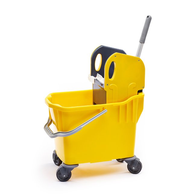 Kentucky mop bucket and wringer - 25 ltr, yellow