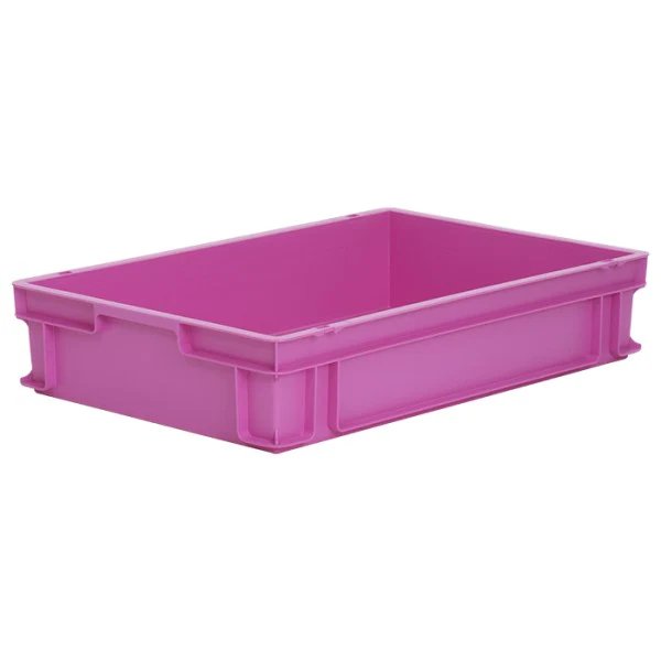 Stacking Box, 600x400x120mm, pink