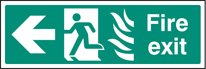 Fire exit - arrow left HTM